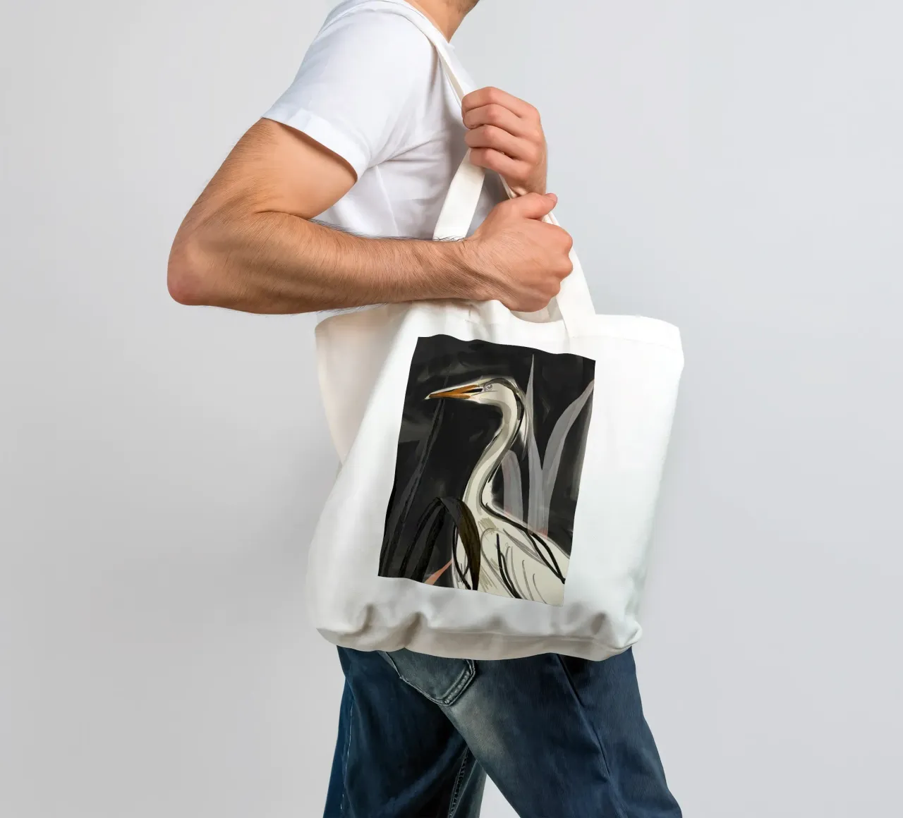 Minimalist Bird 2 tote bag by ThingDesign