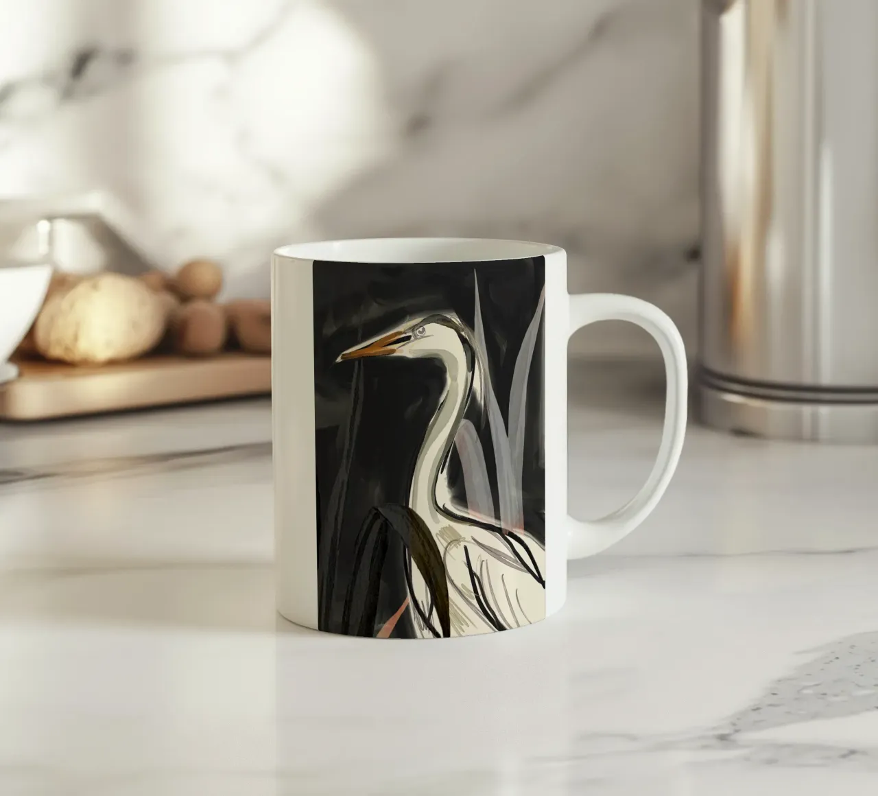 Uccello minimalista 2 tazza in ceramica da ThingDesign