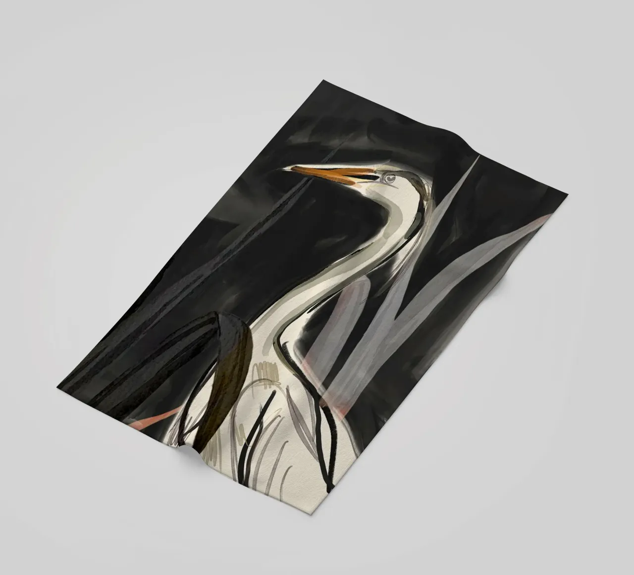 Minimalistischer Vogel 2 Strandtuch von ThingDesign