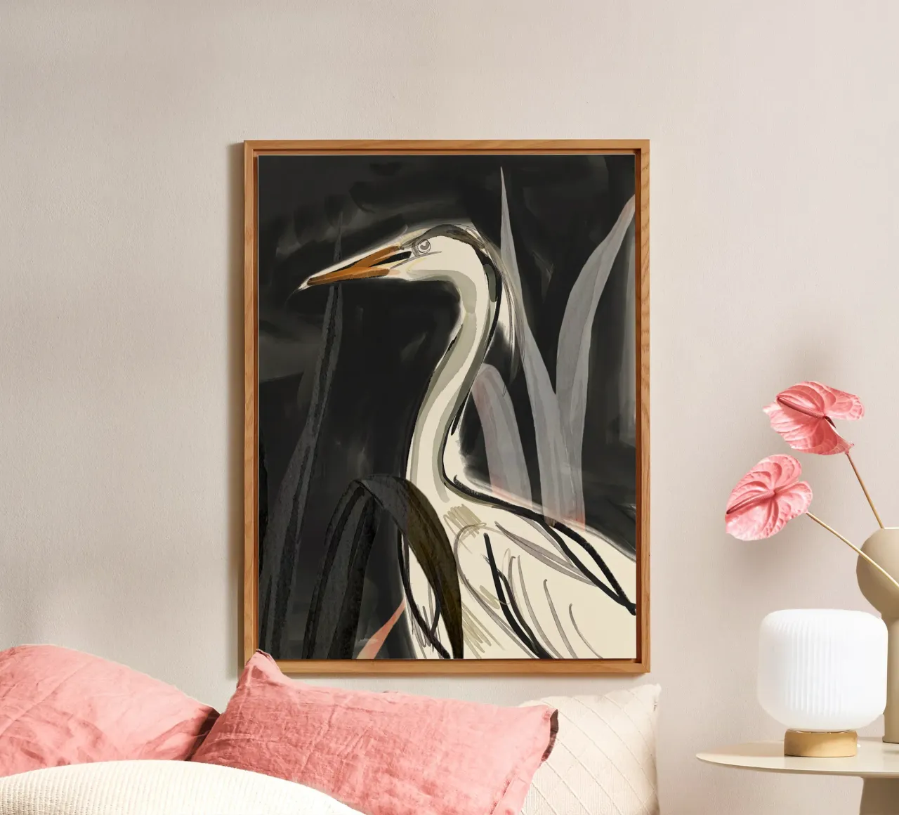 Minimalist Bird 2 alu-dibond by ThingDesign