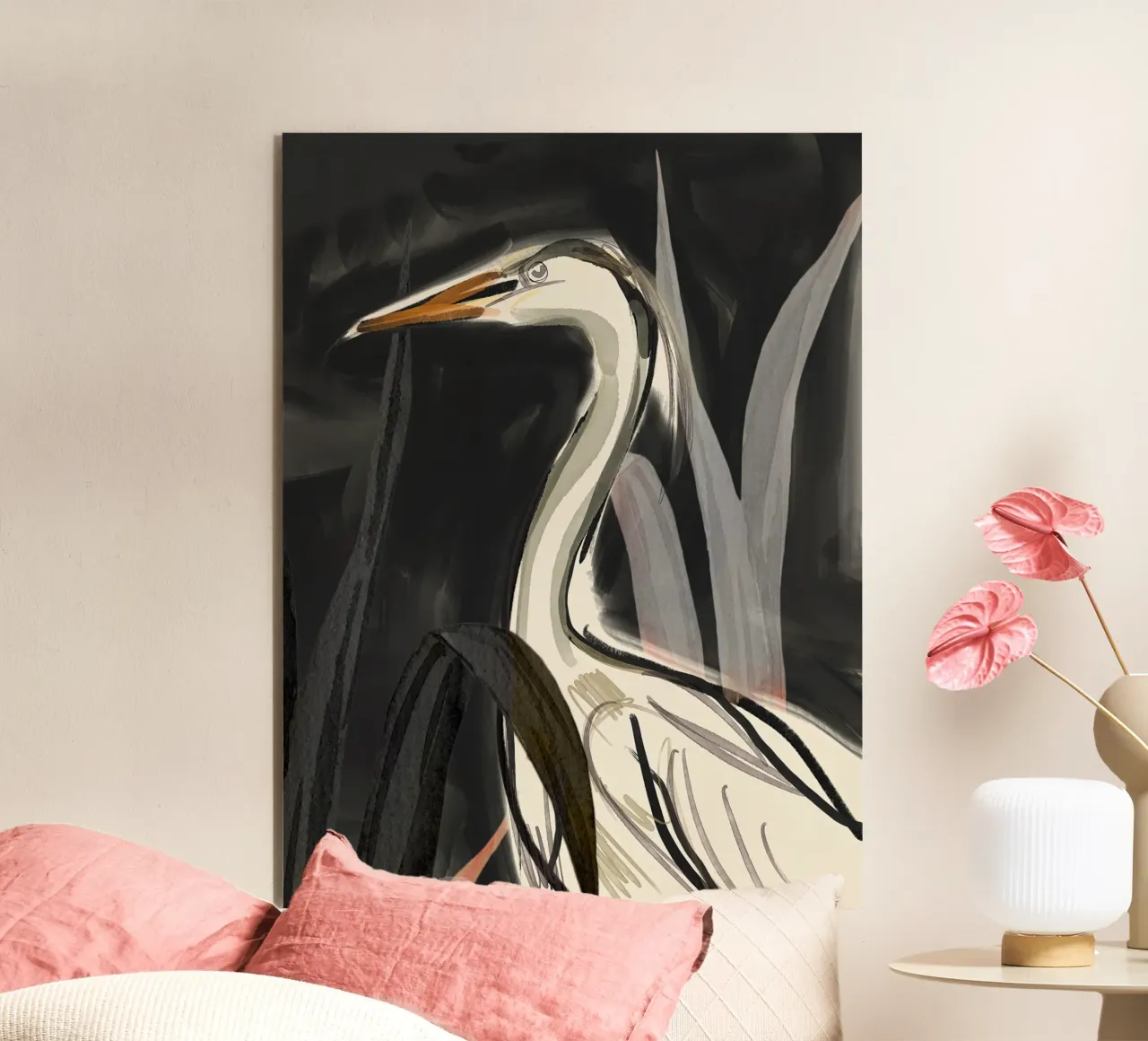 Minimalist Bird 2 alu-dibond by ThingDesign