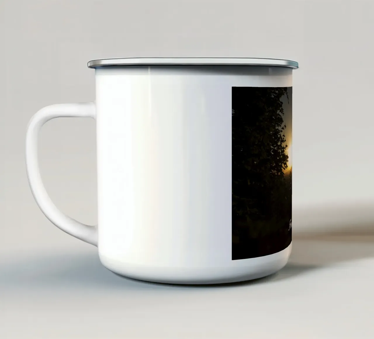Amore a Friburgo tazza in smalto da corvinamedia.design