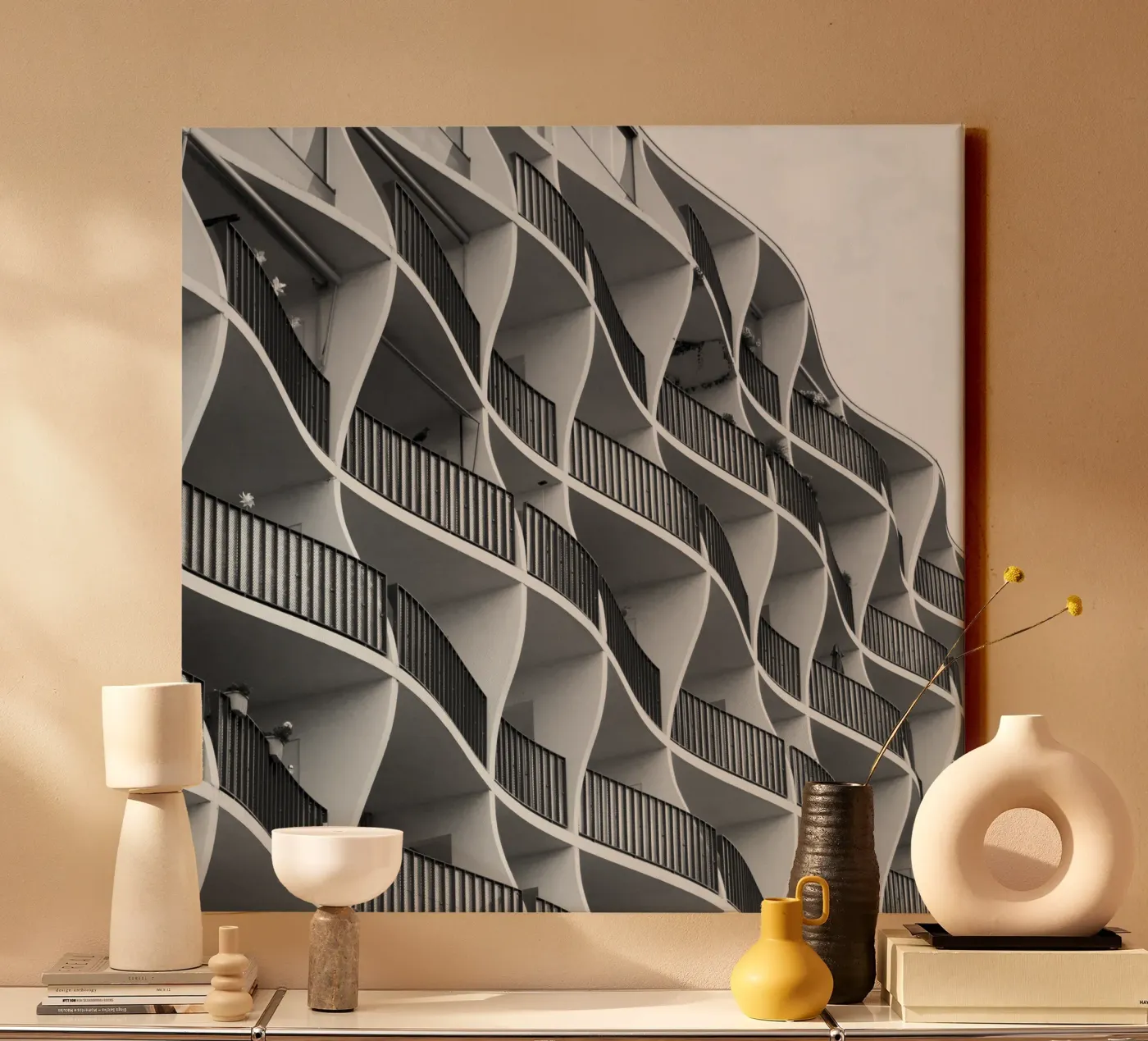 Wave building in Magdeburg tela da corvinamedia.design