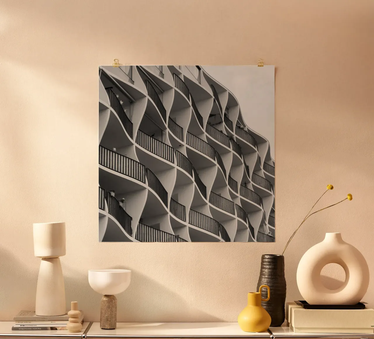 Edificio a onde a Magdeburgo poster da corvinamedia.design