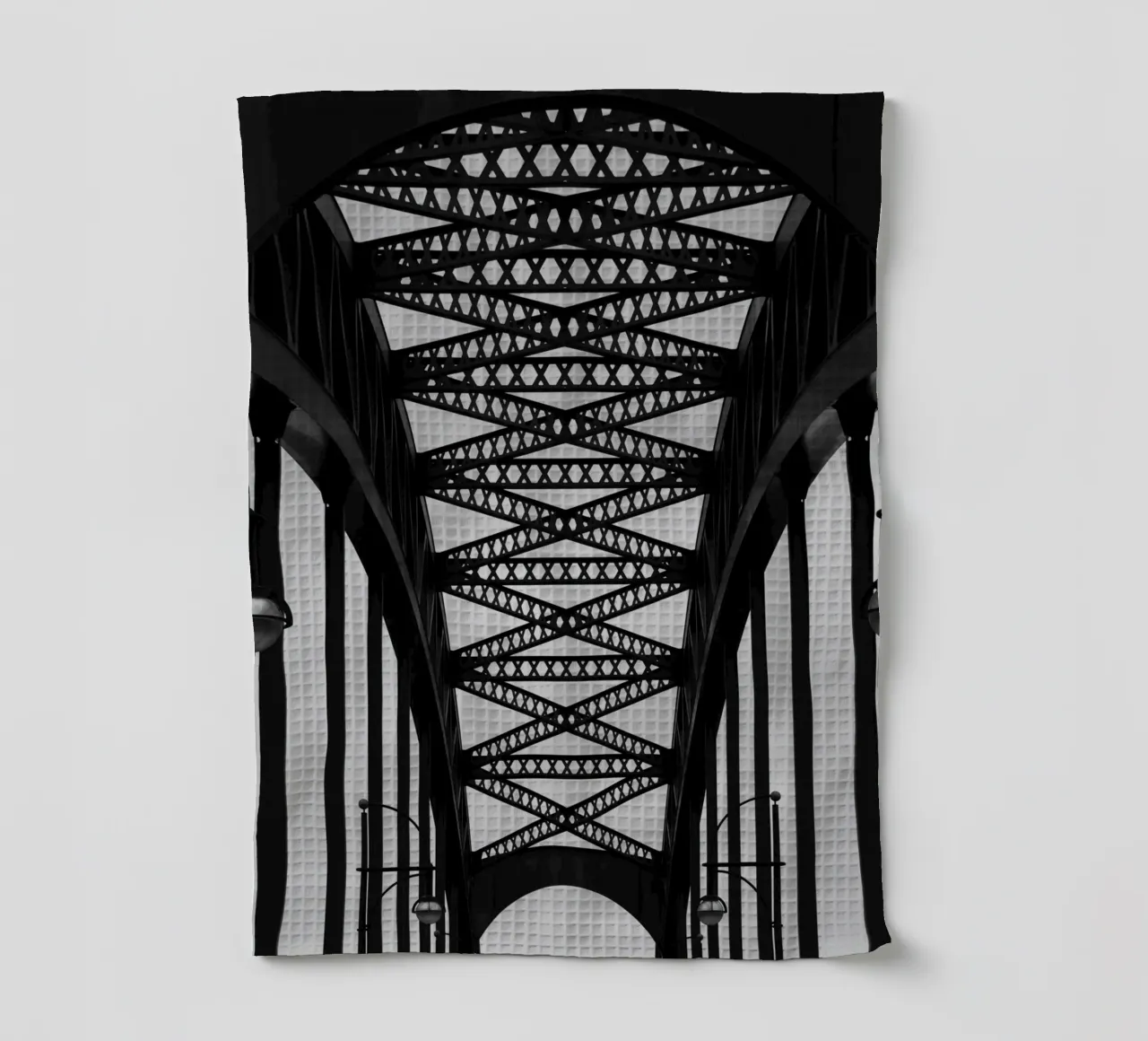Alte Brücke tea towel by corvinamedia.design