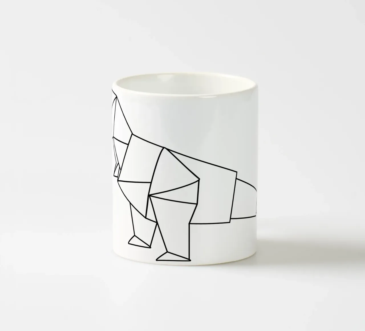 Origami di T-Rex tazza in ceramica da corvinamedia.design