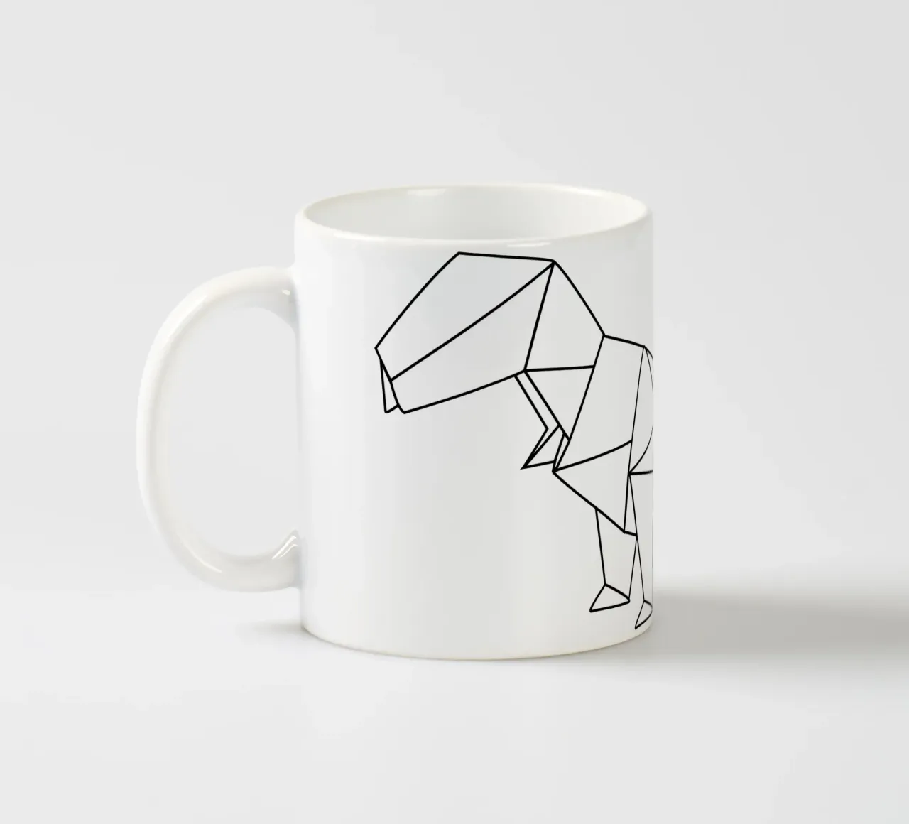 Origami di T-Rex tazza in ceramica da corvinamedia.design