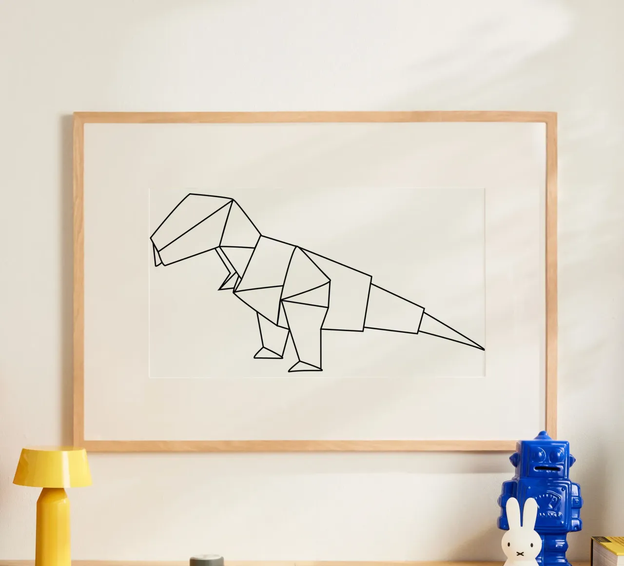 Origami di T-Rex poster da corvinamedia.design