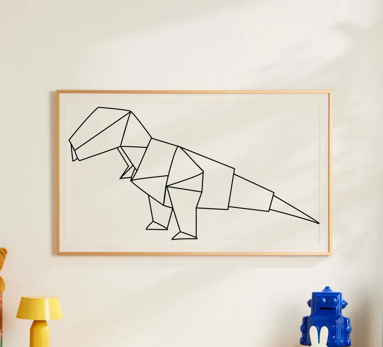 Origami di T-Rex poster da corvinamedia.design