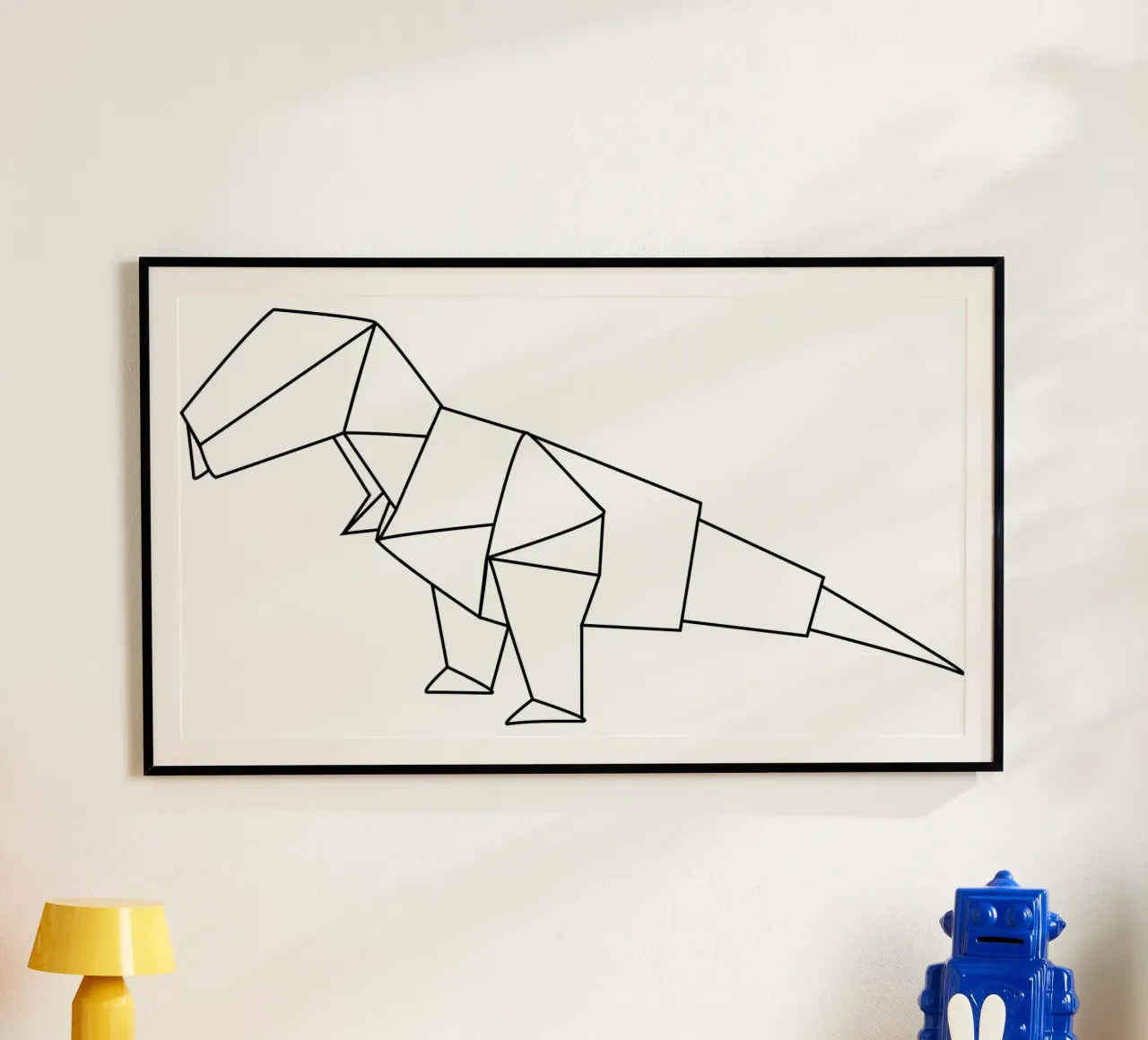 Origami di T-Rex poster da corvinamedia.design