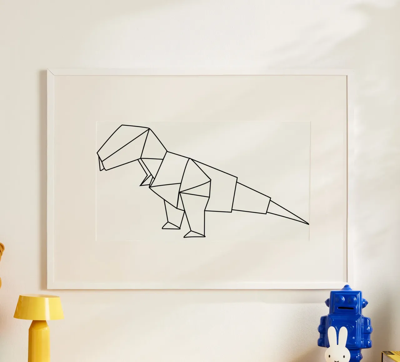 Origami di T-Rex poster da corvinamedia.design