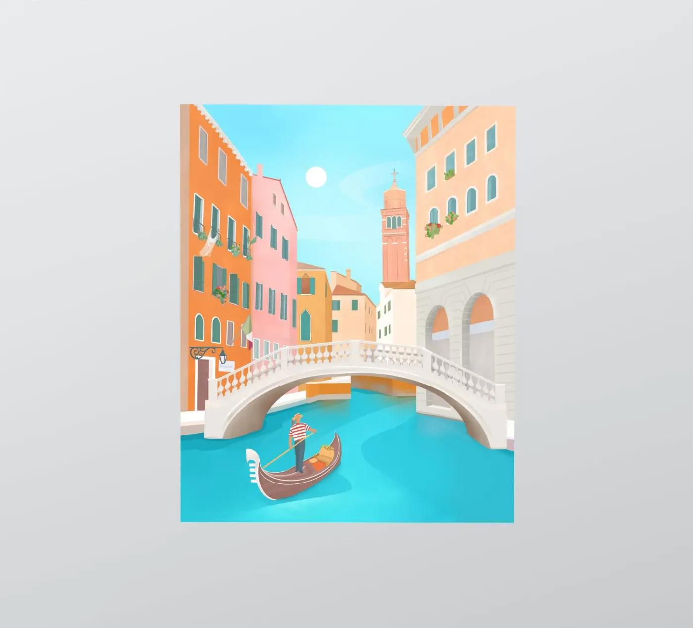 Venice sticker van PetrArts