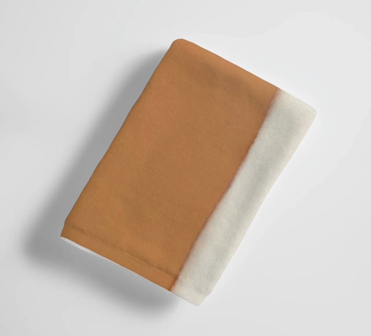 Minimalisme aardetinten abstract -02 badhanddoek van Little Dean