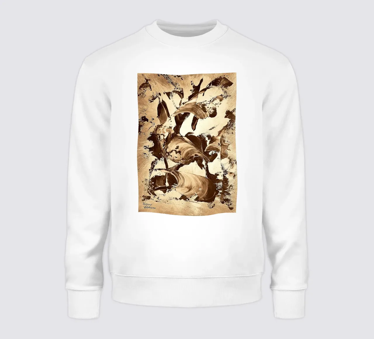 SEPIA 31 sweatshirt by Thierry Vobmann Abstract painting