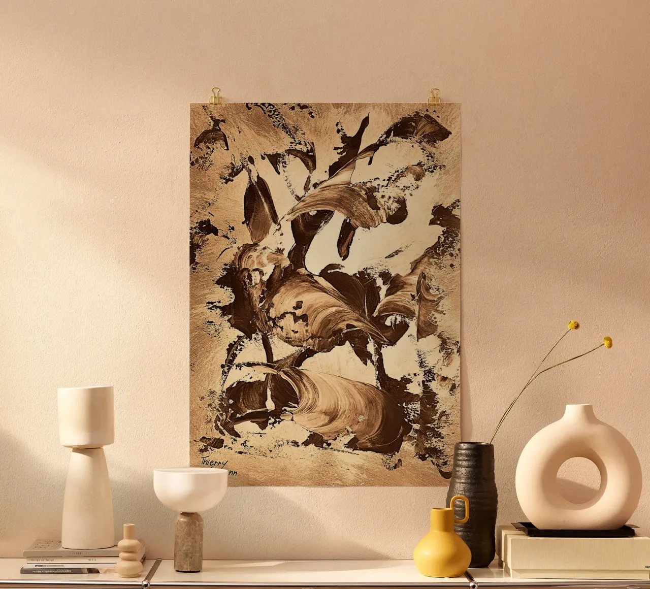 SEPIA 31 poster da Thierry Vobmann Abstract painting