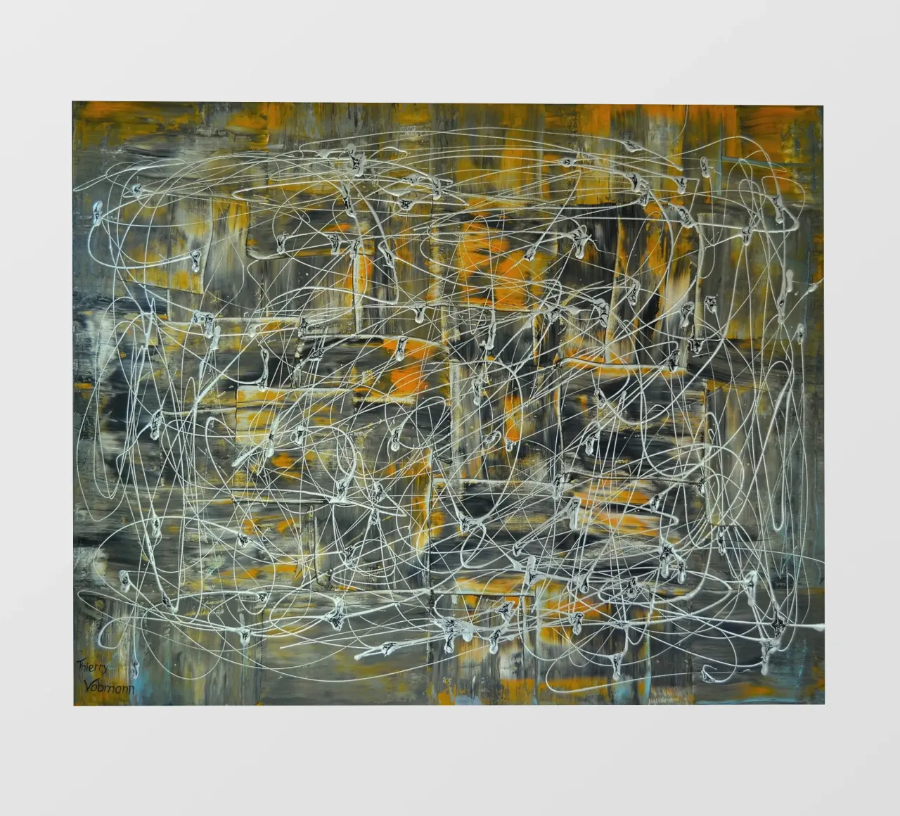 A BALANCED LIFE pellicola backlit da Thierry Vobmann Abstract painting