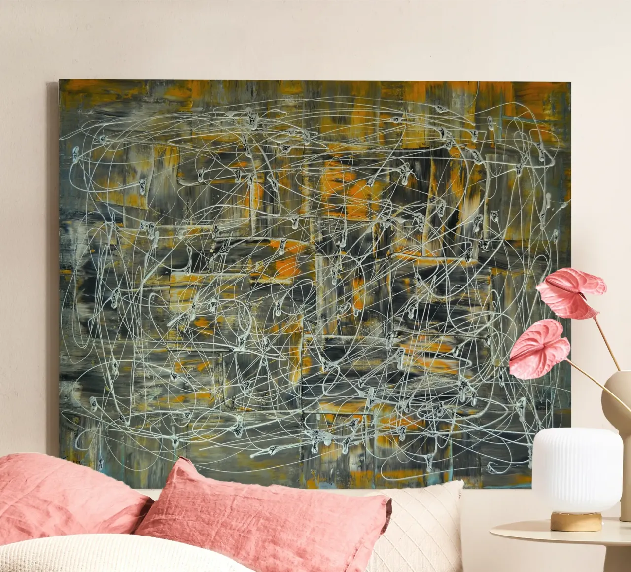 A BALANCED LIFE canvas by Thierry Vobmann Abstract painting