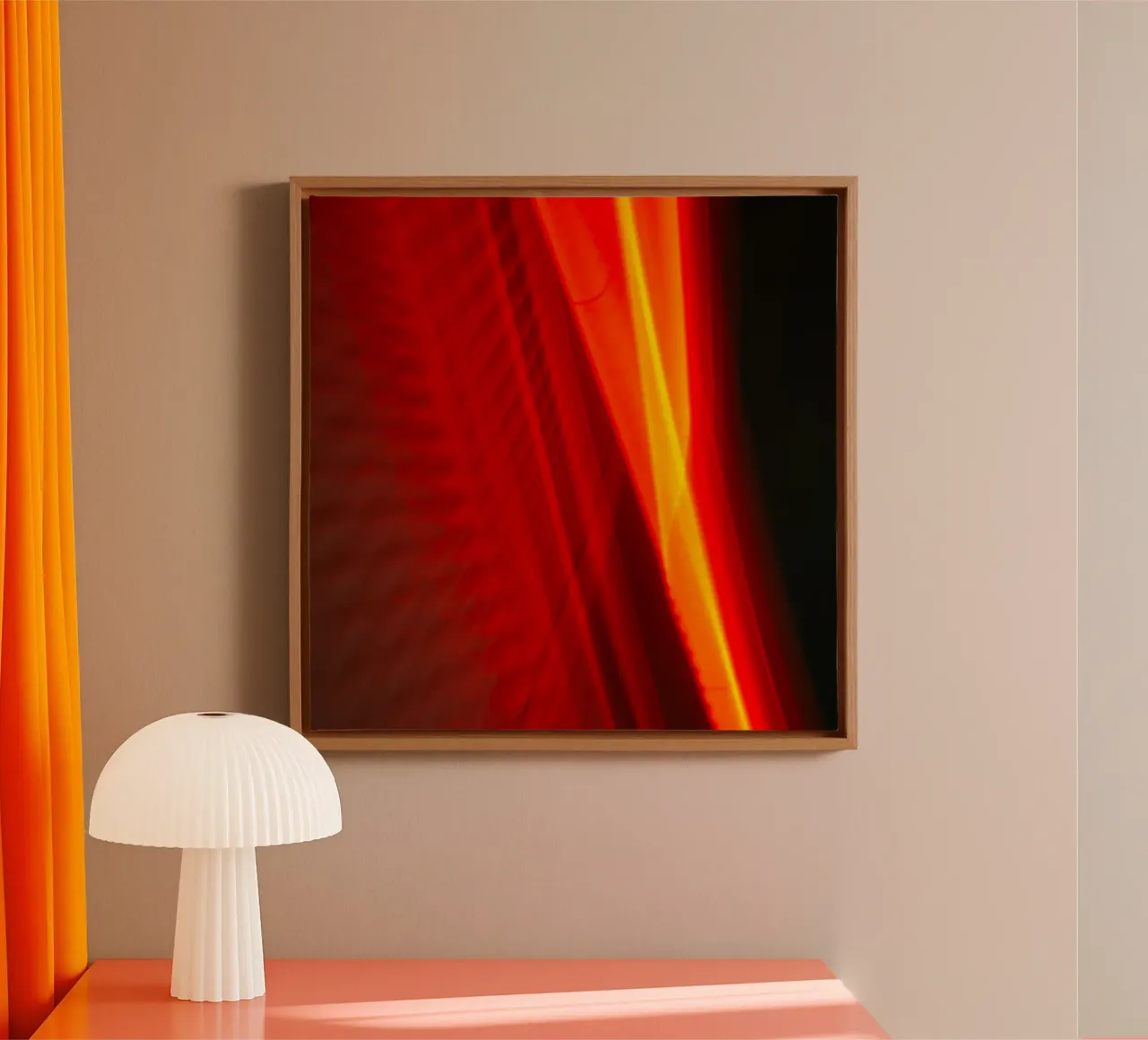 RED SPEED tela con Cornice a cassetta da Flo Klein