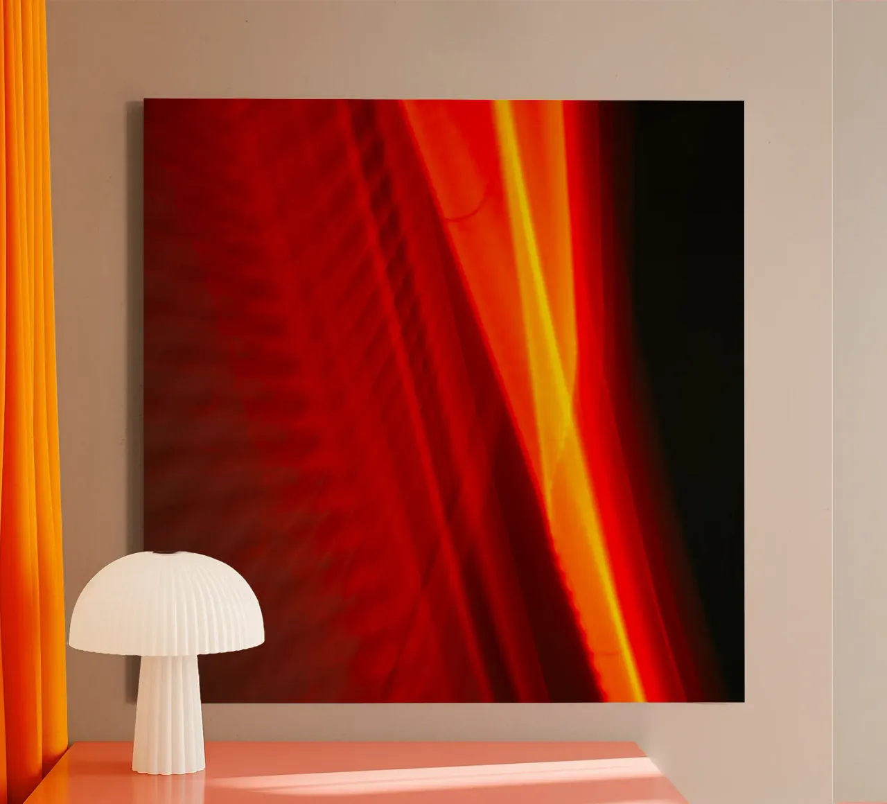 RED SPEED tela con Cornice a cassetta da Flo Klein