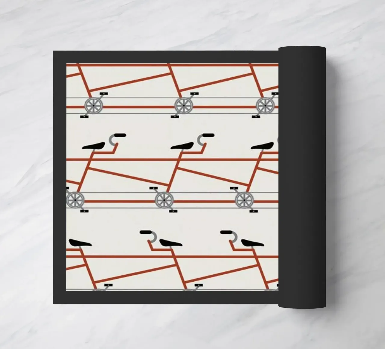 Stretched Out Tandem doormat by Davies Babies