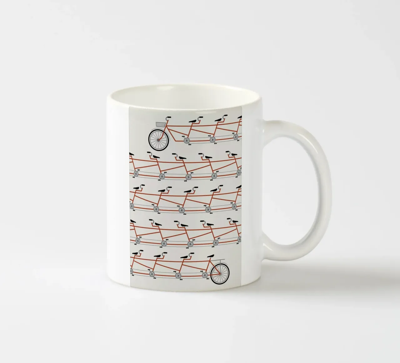 Stretched Out Tandem tazza in ceramica da Davies Babies