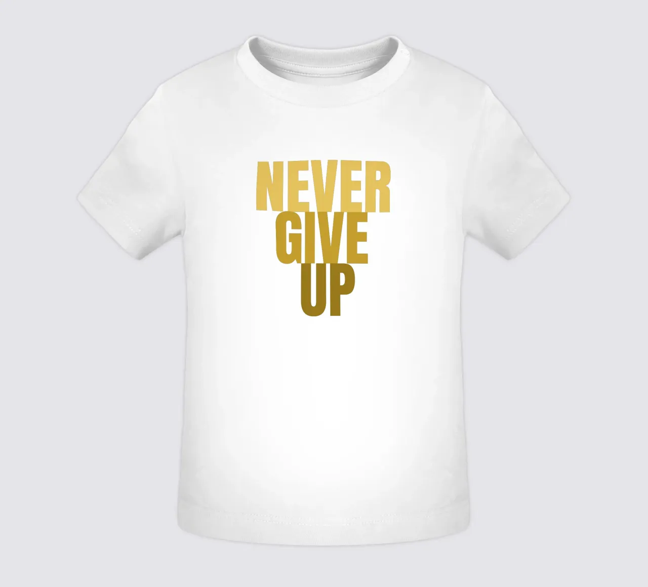 NEVER GIVE UP maglietta neonato da Happy 😃 Art 🎨 by Christine Schnoell