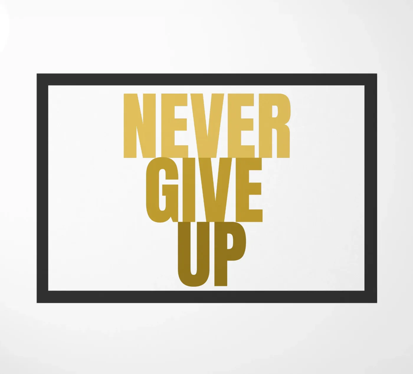 NEVER GIVE UP zerbino da Happy 😃 Art 🎨 by Christine Schnoell