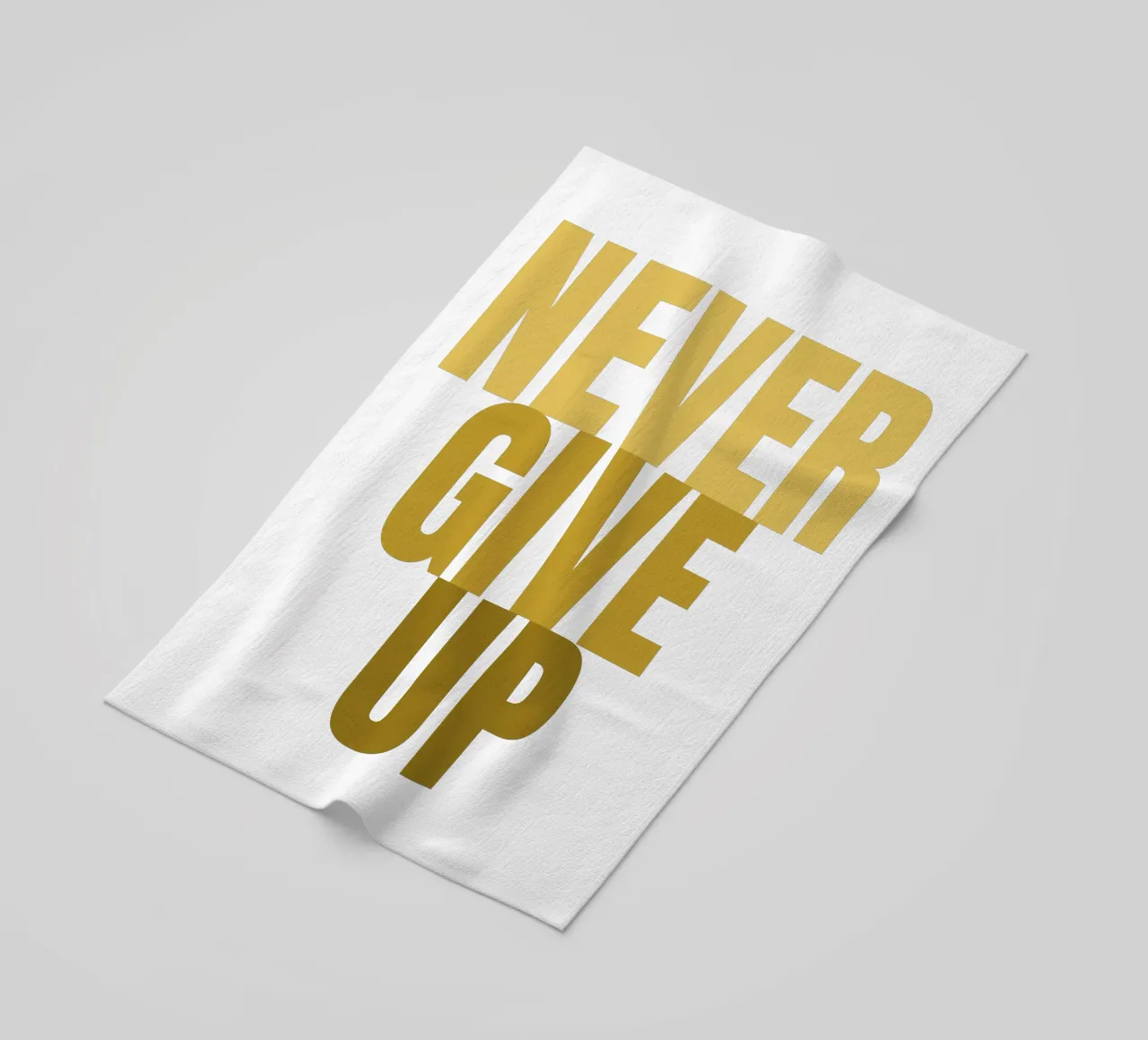 NEVER GIVE UP telo mare da Happy 😃 Art 🎨 by Christine Schnoell