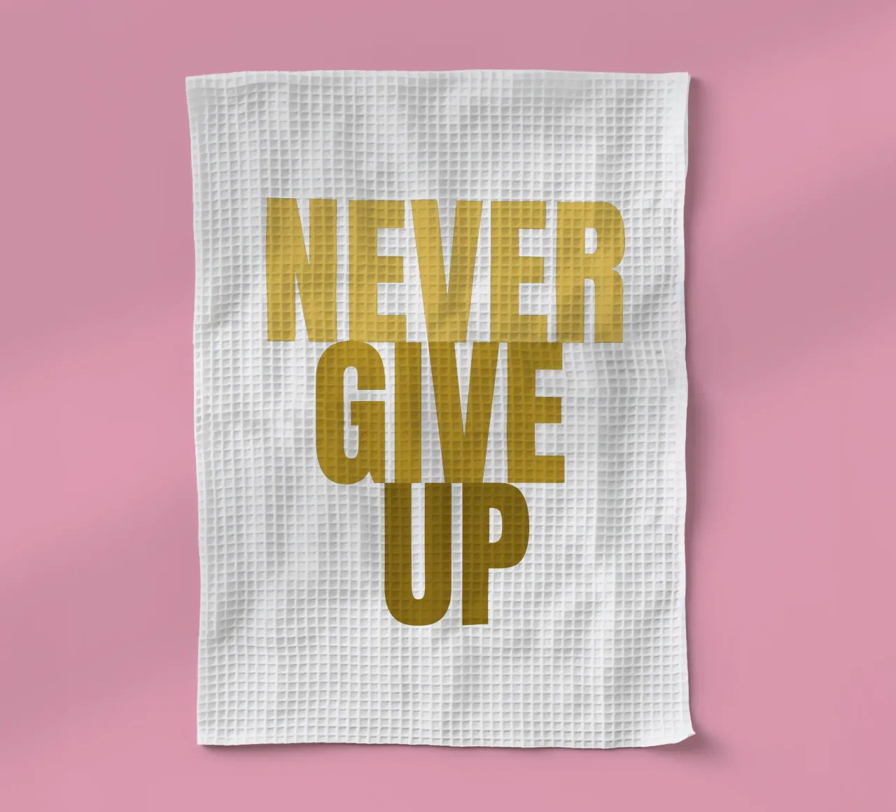 NEVER GIVE UP canovaccio da cucina da Happy 😃 Art 🎨 by Christine Schnoell