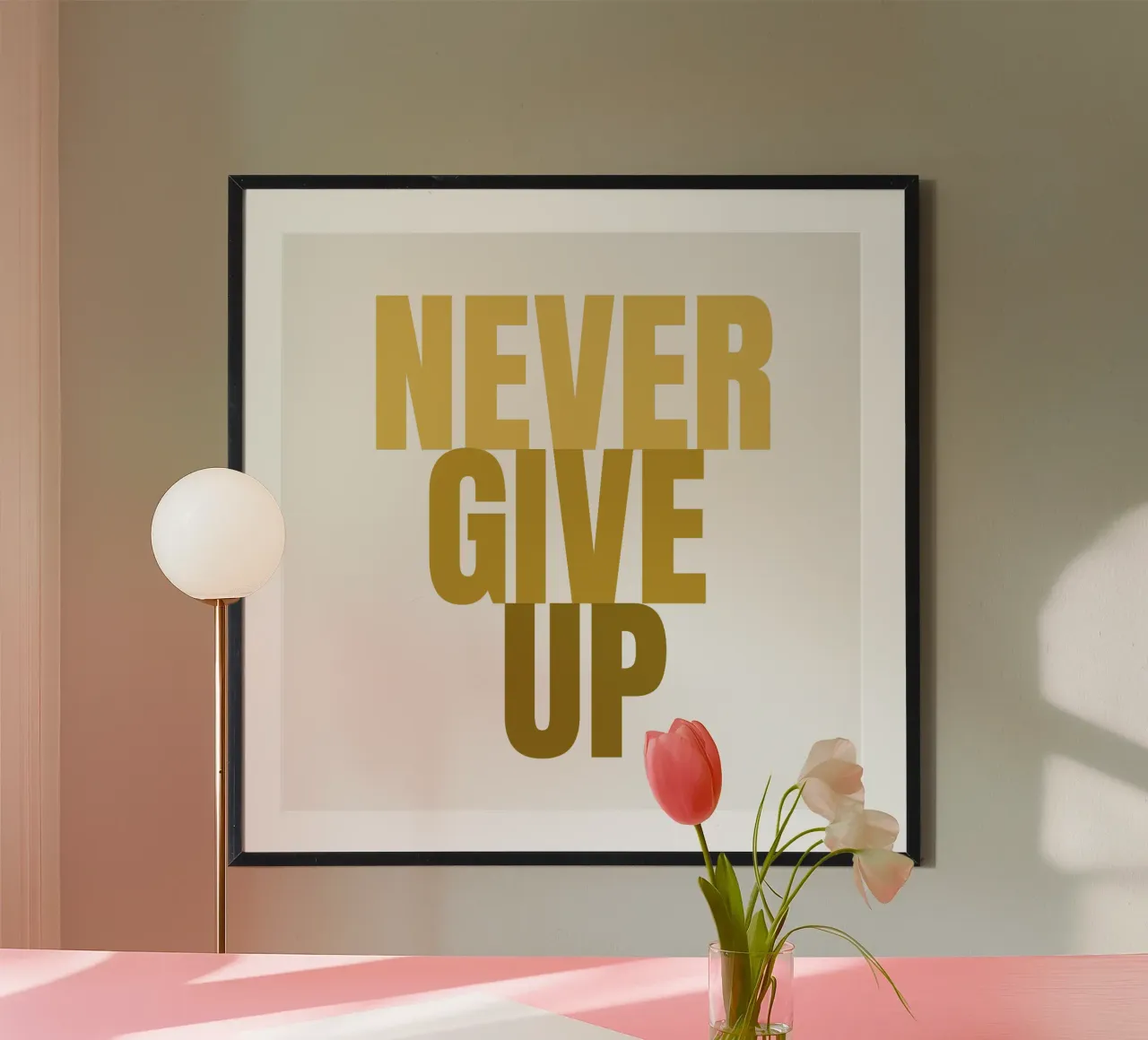 NEVER GIVE UP carta hahnemühle da Happy 😃 Art 🎨 by Christine Schnoell