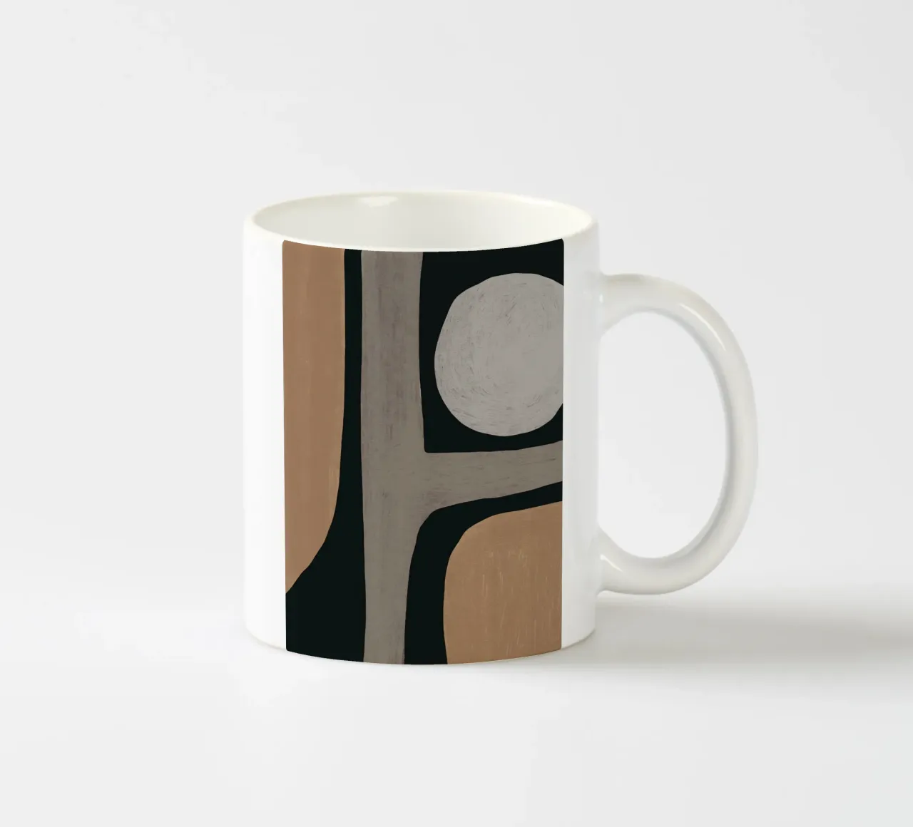 Normale disposizione grigia della forma organica tazza in ceramica da Little Dean