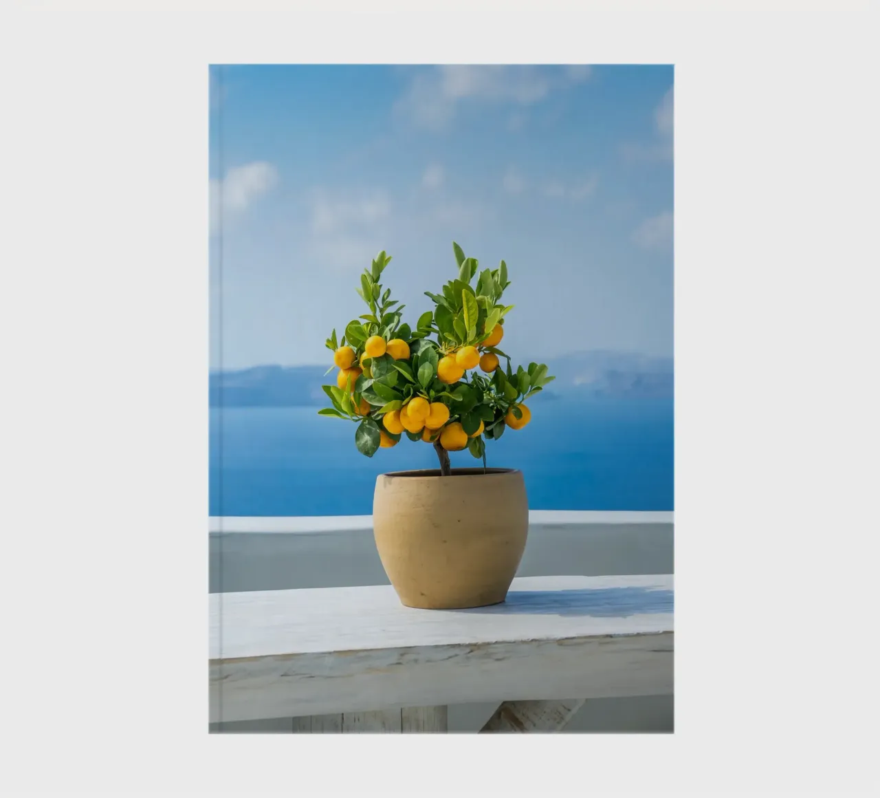 Lemon Tree, Greece, Greek Islands Poster, Lemon Print Decor carnet de notes de TheTravelClub
