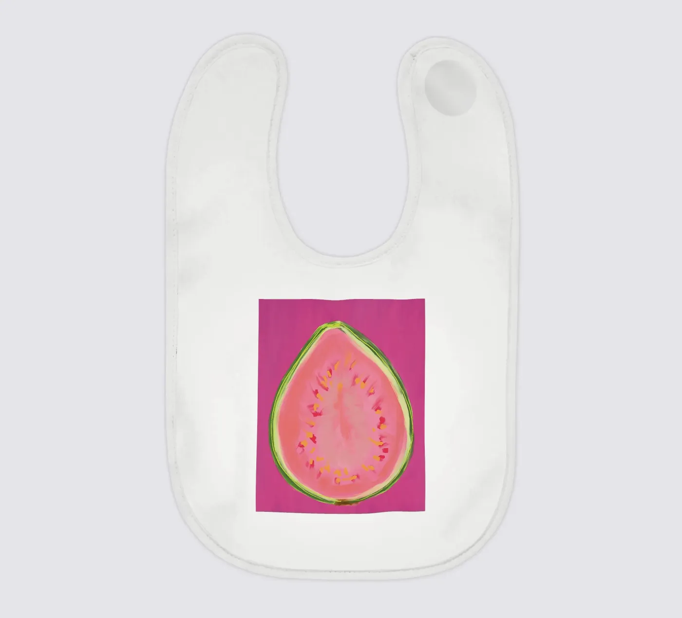 Guava baby bib by tainah negreiros