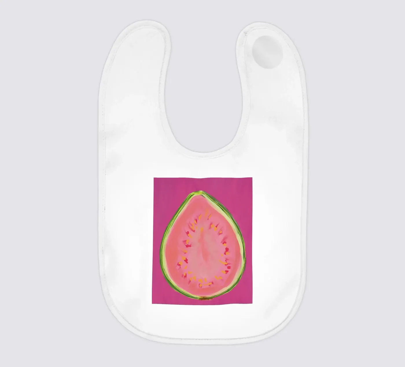Guava baby bib by tainah negreiros