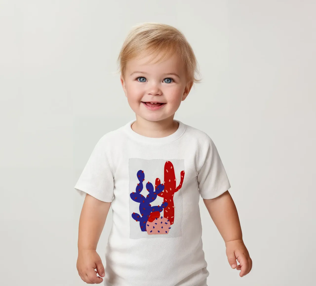 Three Succulents baby t-shirt by Rosi Feist