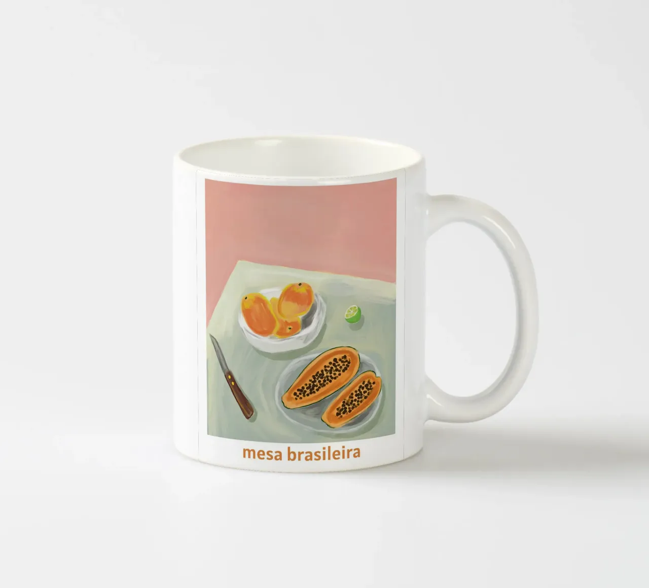 A brazilian table ceramic mug by tainah negreiros