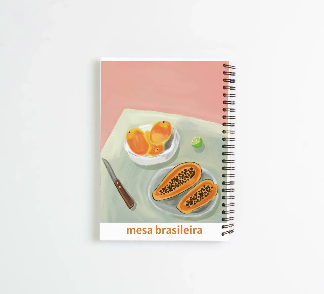 A brazilian table spiral notebook by tainah negreiros