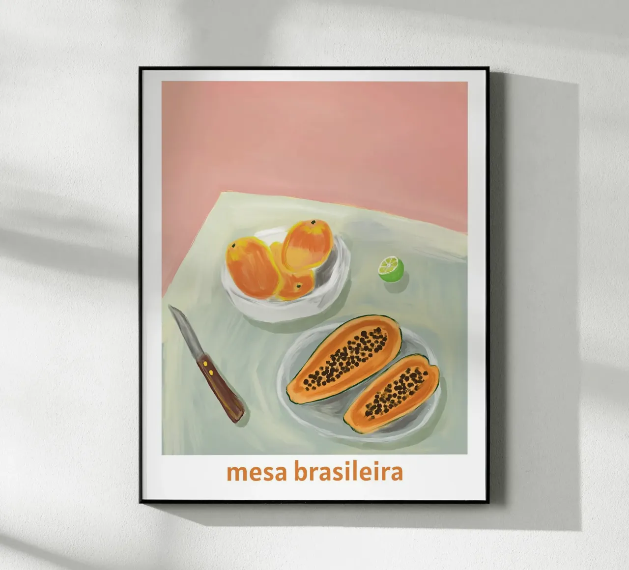 A brazilian table acrylic glass by tainah negreiros