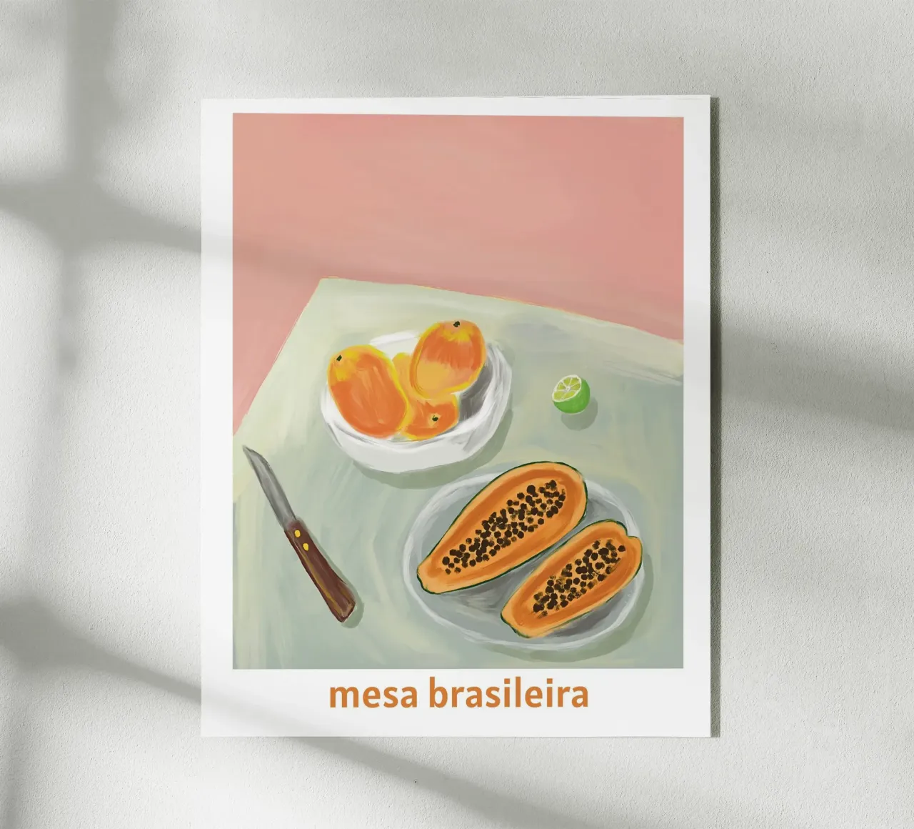 A brazilian table acrylic glass by tainah negreiros
