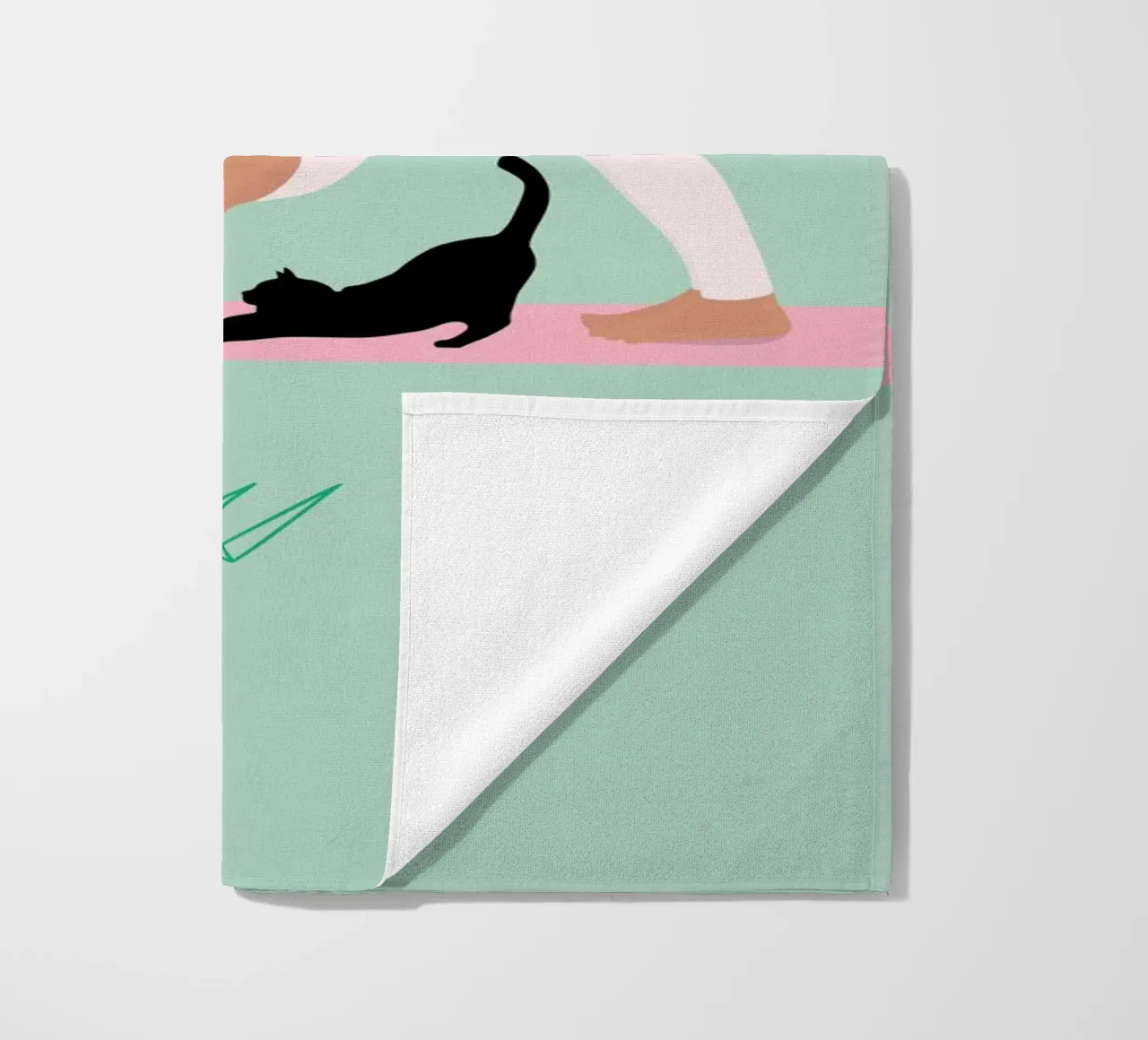 Pilates-Love beach towel by AESTHETIC VIBES by Isabel