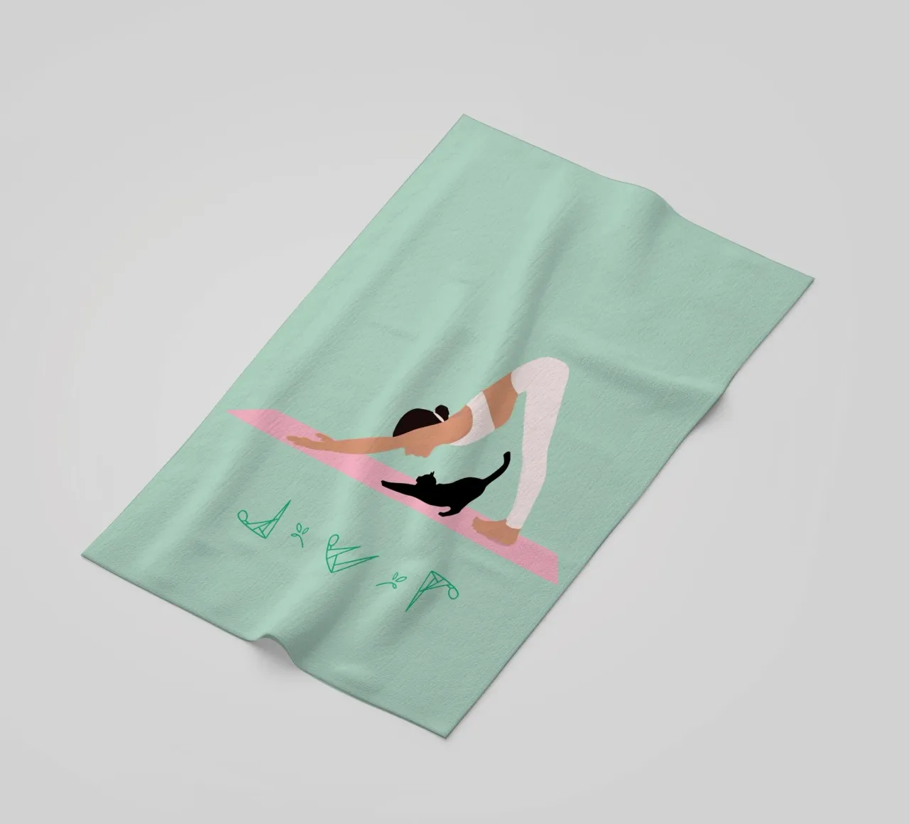Pilates-Love beach towel by AESTHETIC VIBES by Isabel