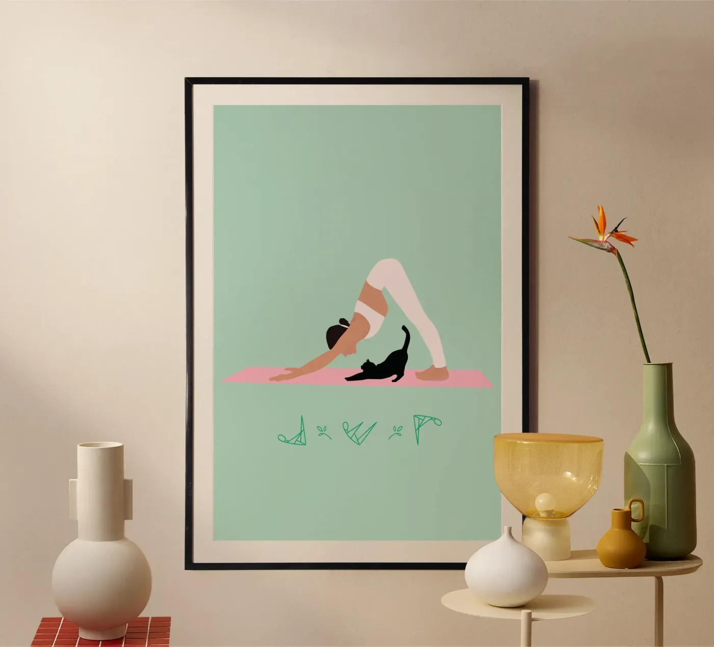 Pilates-Love poster da isabels_wunderwelt_digital_art