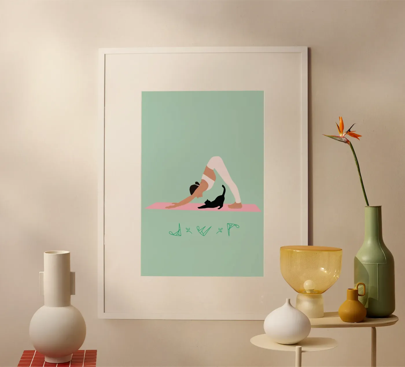 Pilates-Love poster da isabels_wunderwelt_digital_art