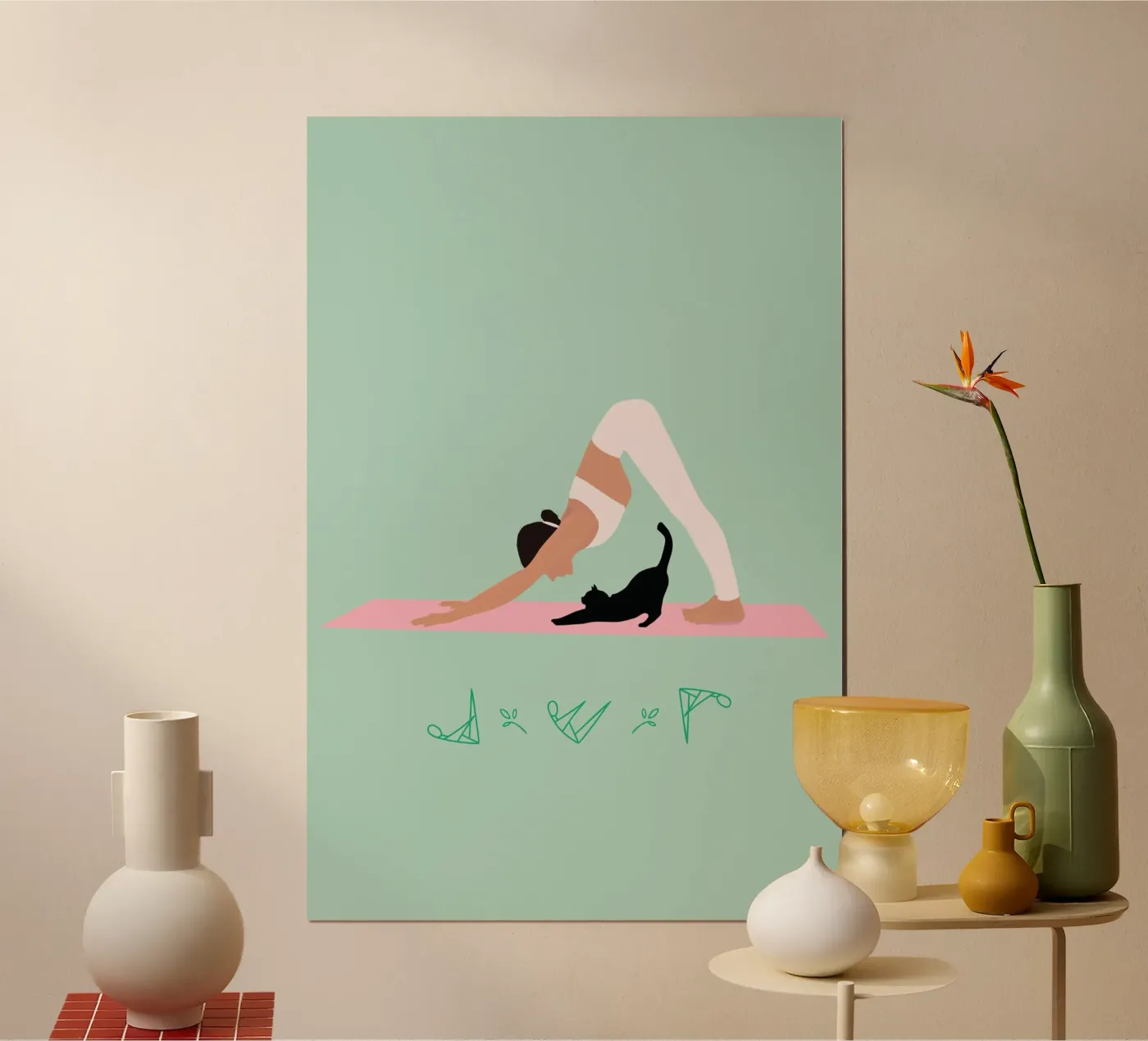 Pilates-Love poster da isabels_wunderwelt_digital_art