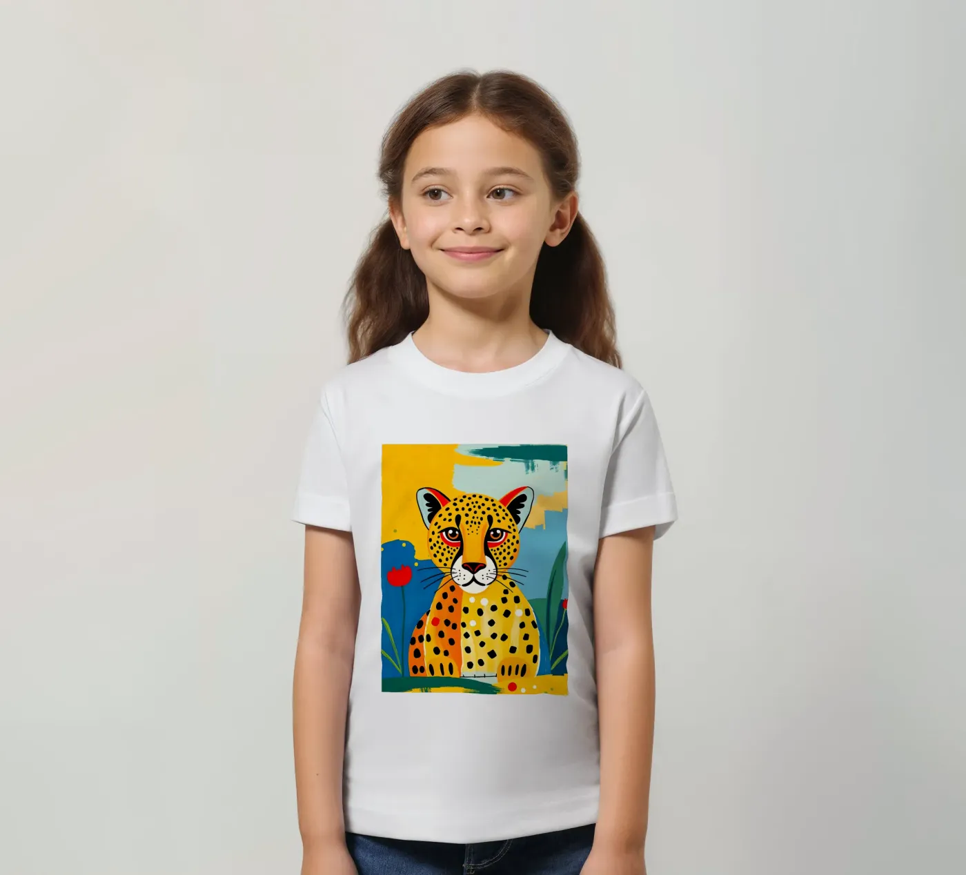 CHEETAH kinder t-shirt van ARTOMATIC