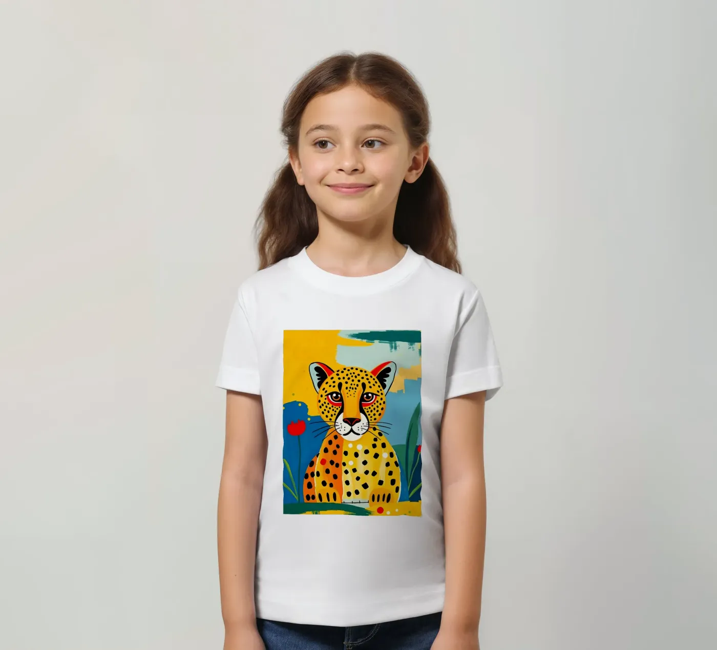 CHEETAH kinder t-shirt van ARTOMATIC