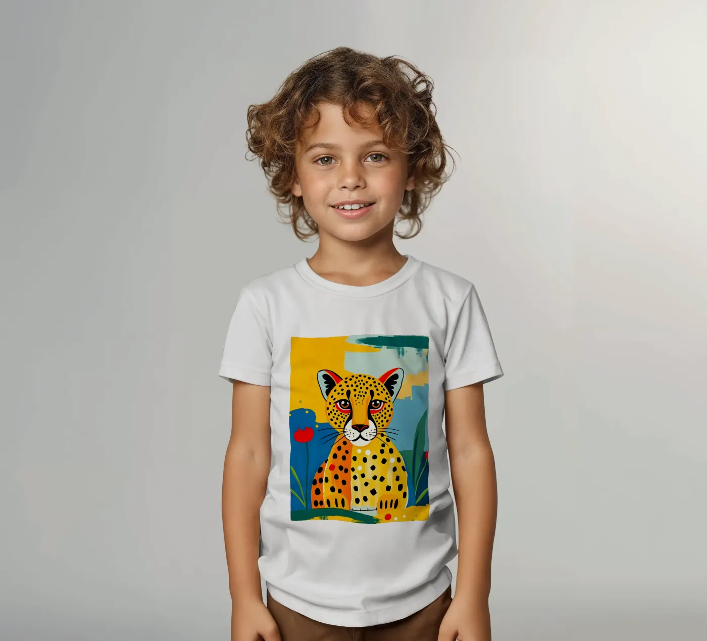 CHEETAH kinder t-shirt van ARTOMATIC