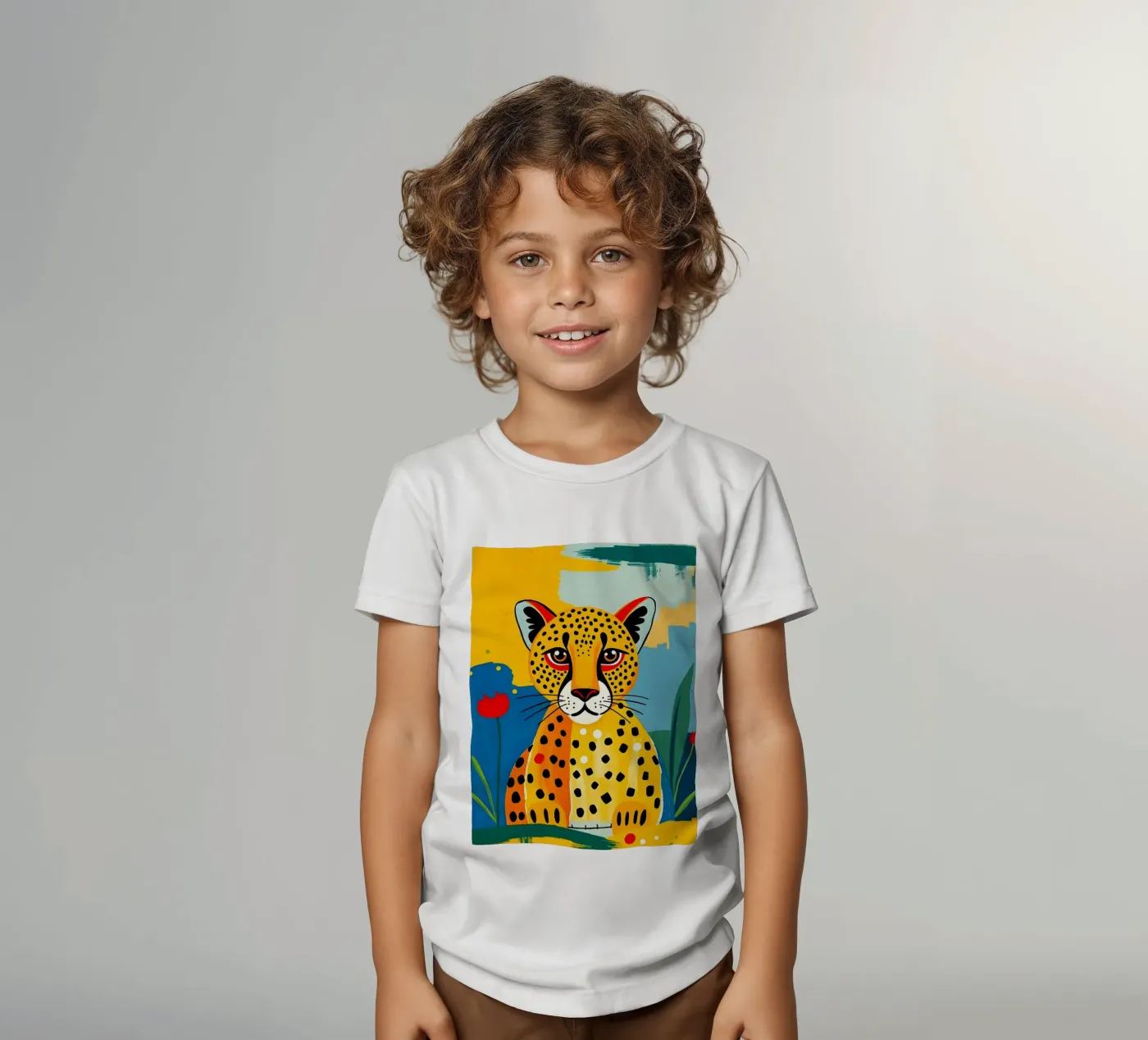 CHEETAH kinder t-shirt van ARTOMATIC