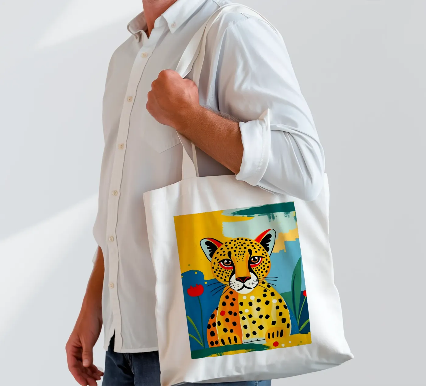 CHEETAH borsa in juta da ARTOMATIC