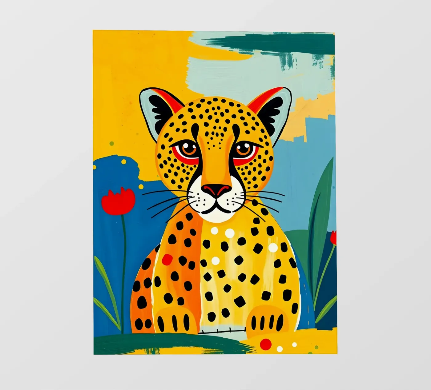 CHEETAH fotobehang van ARTOMATIC